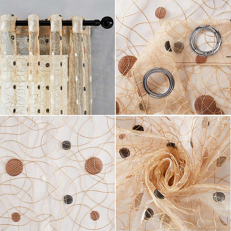 Nids d'Oiseaux – Rideau Voilage Marron