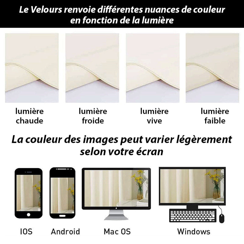 Rideau Isolant Luxe Ivoire