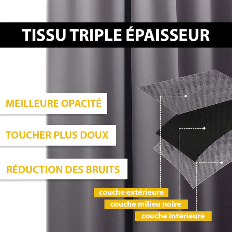 Rideau Thermique Light Bleu-Violet