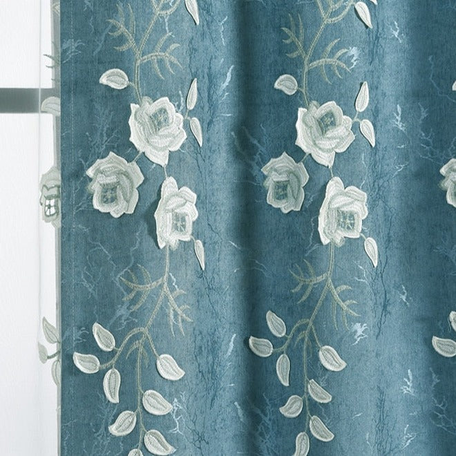 Savai Rideau Blanc et Bleu