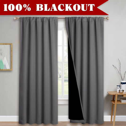 Forsa Rideau Occultant Gris chiné