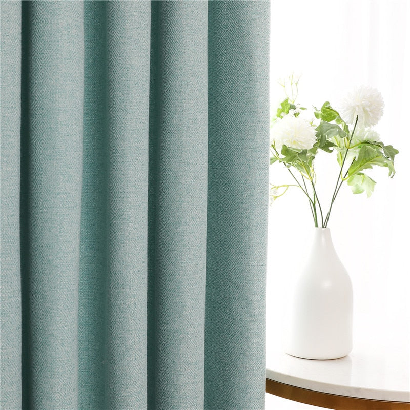 Vita Turquoise Rideau Semi-Occultant