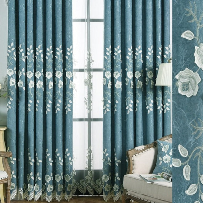 Savai Rideau Blanc et Bleu