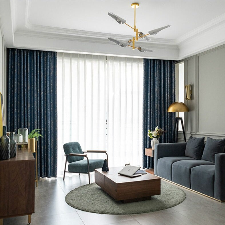 Rideau Occultant Glen Bleu Nuit - Collection Premium