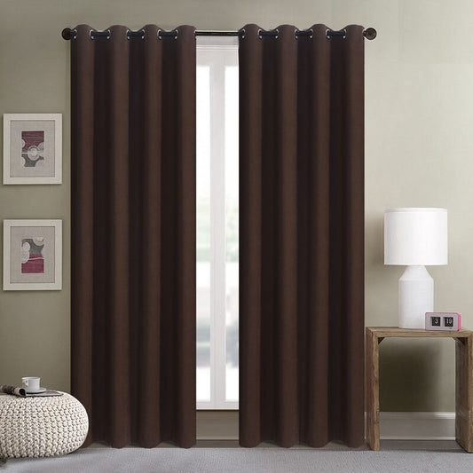 Rideau Occultant Bauska Marron - Édition Premium