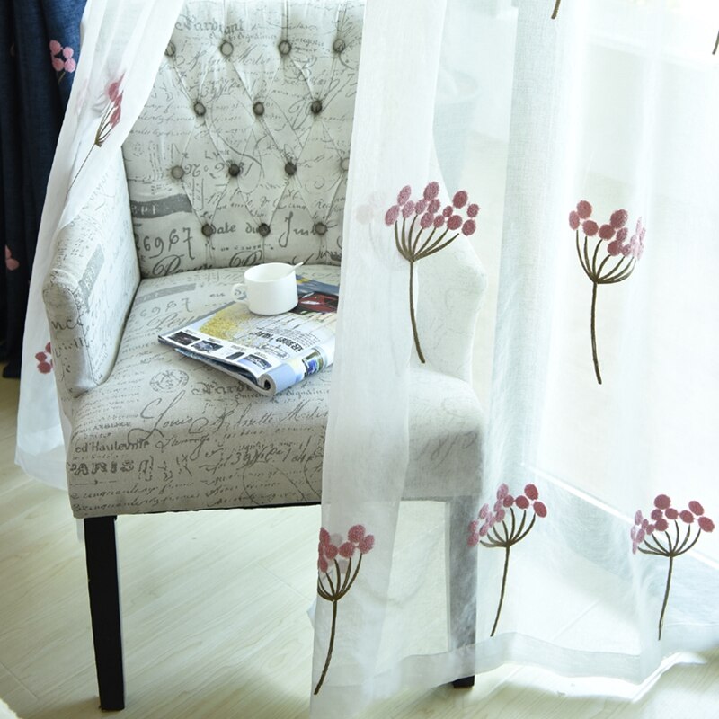 Tuela Rideau Voilage Rose Passé