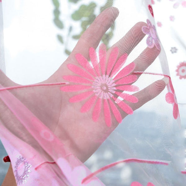 Darikoni Rideau Voilage Rose