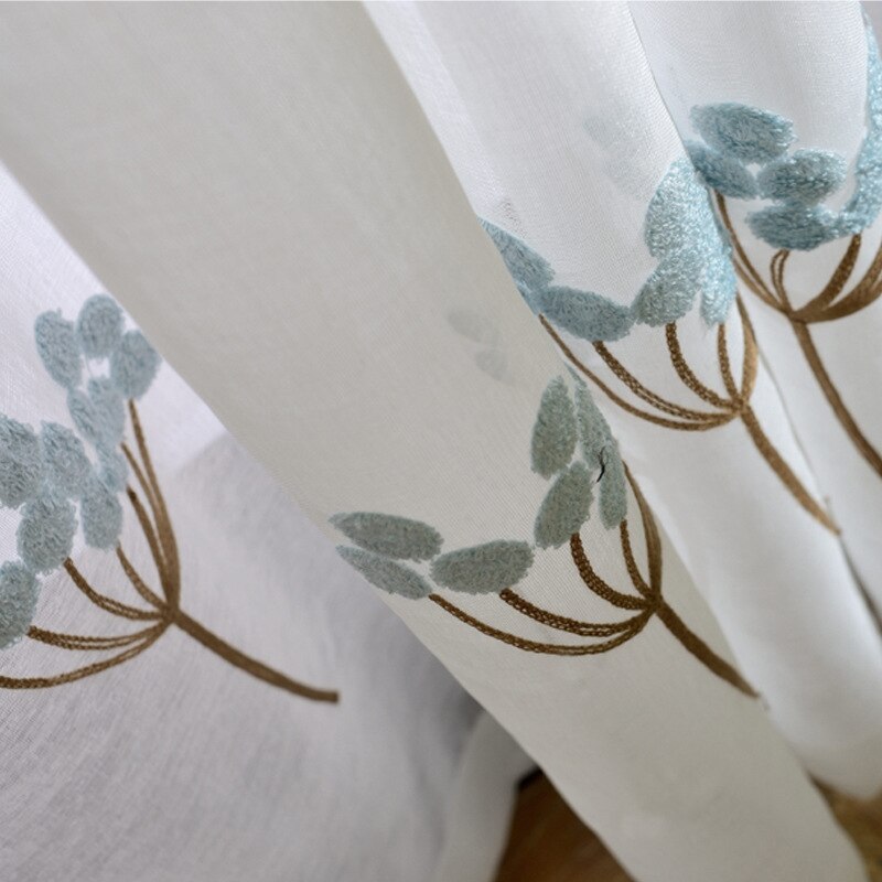 Tuela - Rideau Voilage Bleu Pâle