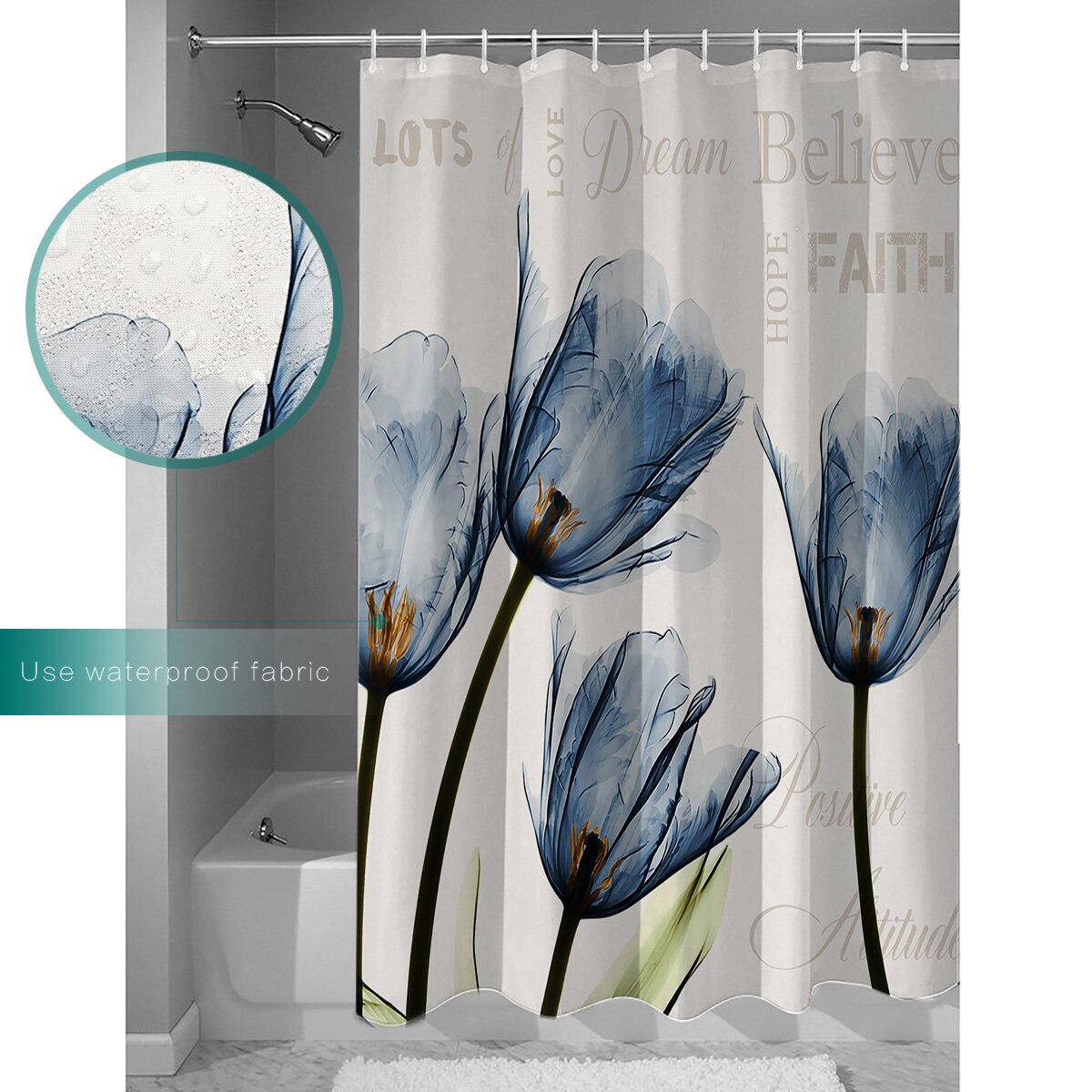 Mirecei Rideau de Douche