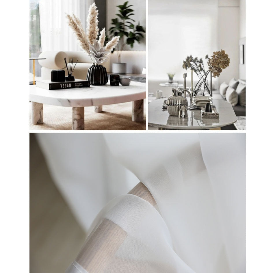 Bride Blanc - Rideau Voilage