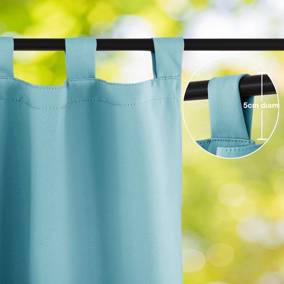 Rideau Extérieur Karom Turquoise - Collection Couture