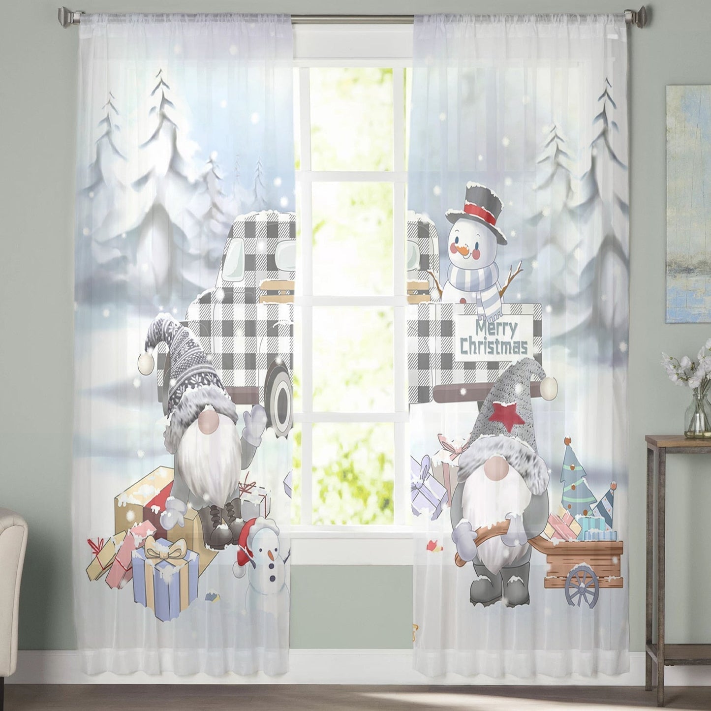 Rideau-Voilage Santa Claus Collection