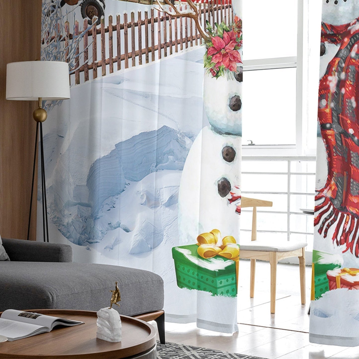 Rideau Voilage Bonhomme de Noël – Édition Signature