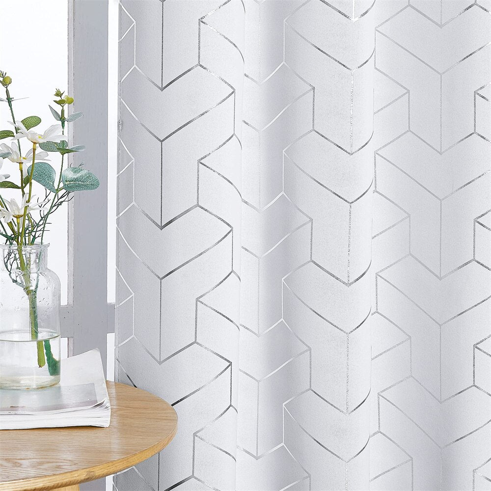 Rideau Occultant Akram Blanc — Édition Prestige