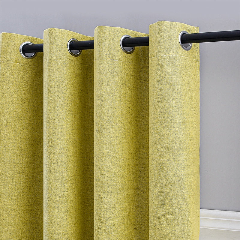 Rideau Occultant Erne – Jaune Moutarde