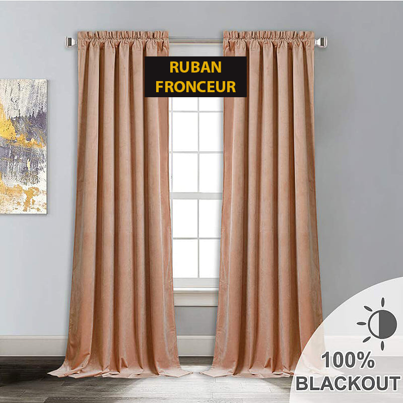 Velvetine Rideau Occultant Beige Taupe