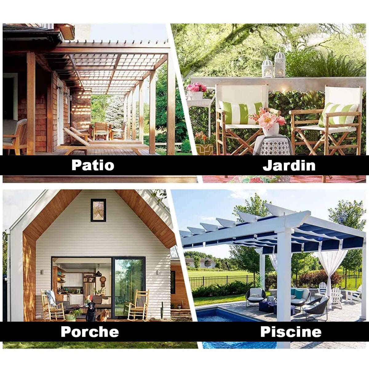 Rideau Pergola Palétuvier Signature