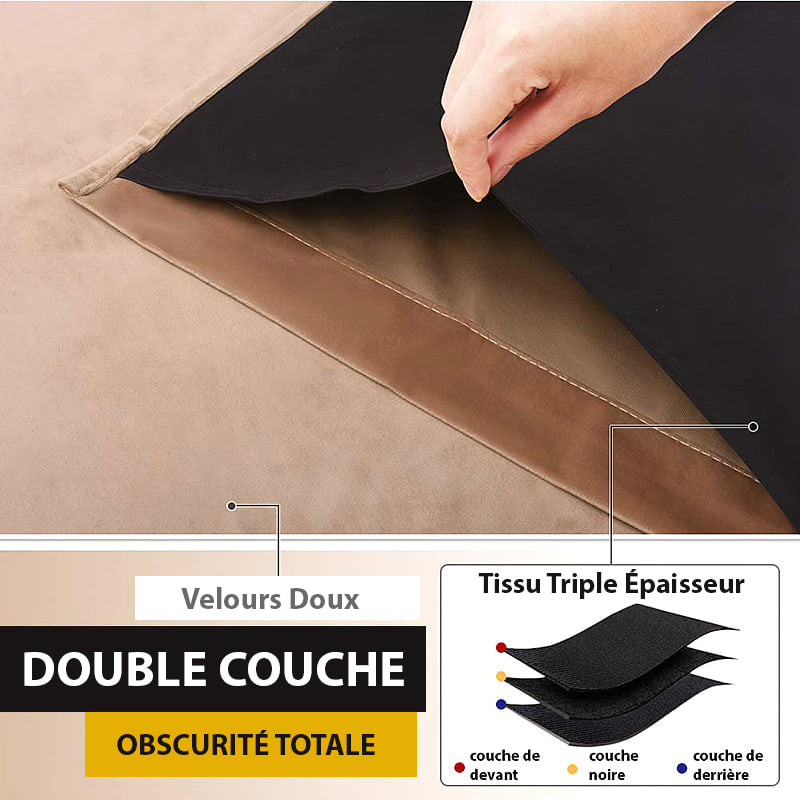 Velvetine Rideau Occultant Beige Taupe