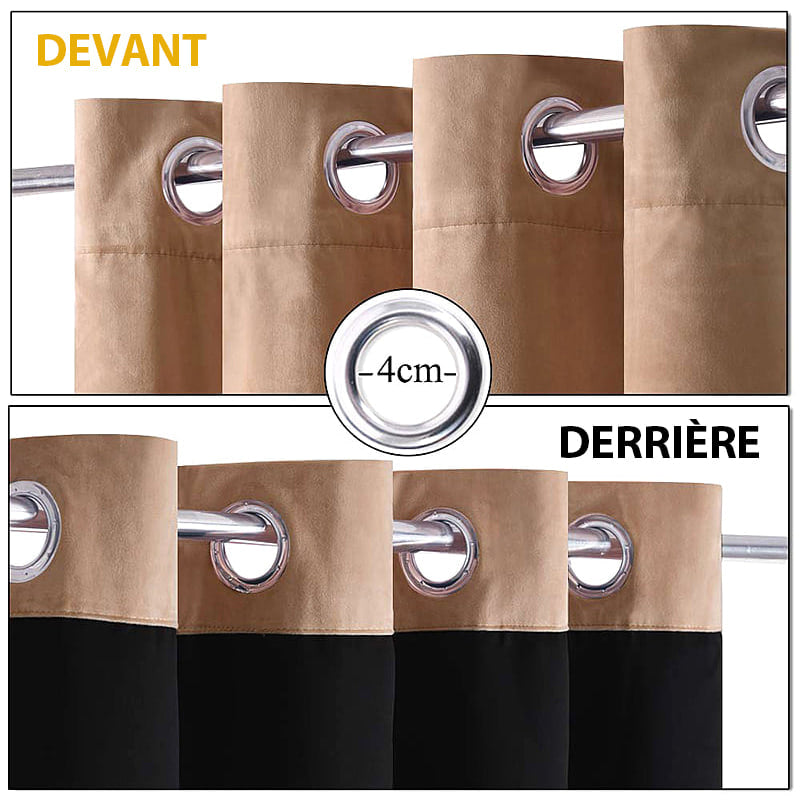 Velvetine Beige — Rideau Thermique