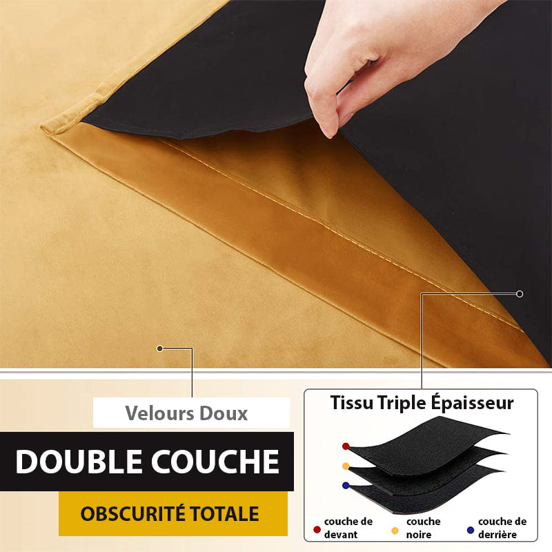 Velvetine Rideau Occultant Jaune Moutarde