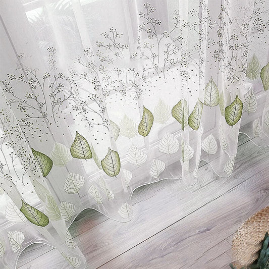 Anytela Rideau Voilage Vert