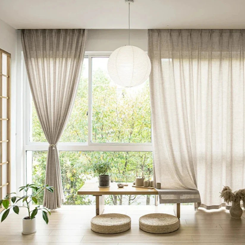 Voilage Beige Madagascar — Collection Signature