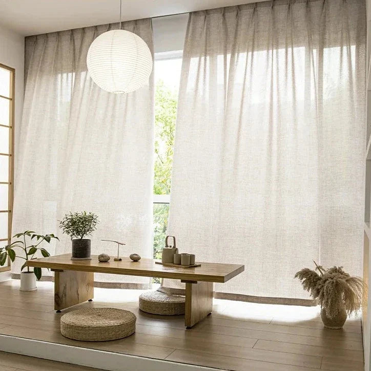 Voilage Beige Madagascar — Collection Signature