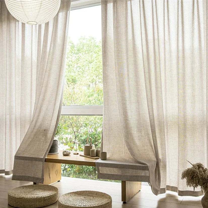 Voilage Beige Madagascar — Collection Signature