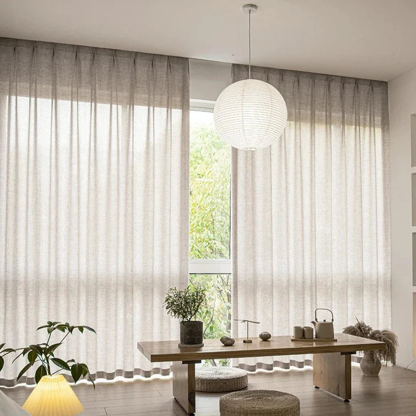 Voilage Beige Madagascar — Collection Signature