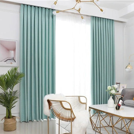 Vita Turquoise Rideau Semi-Occultant