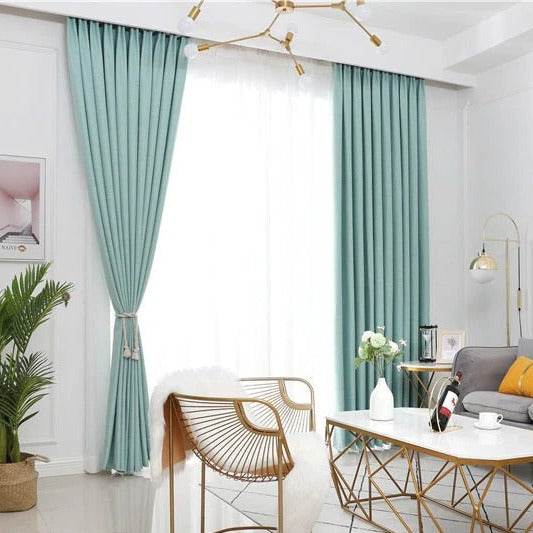 Vita Turquoise Rideau Semi-Occultant