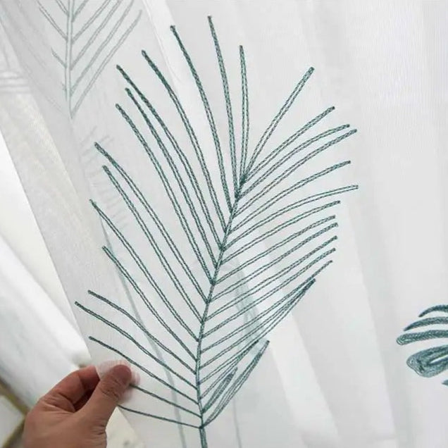 Monistera Rideau Voilage