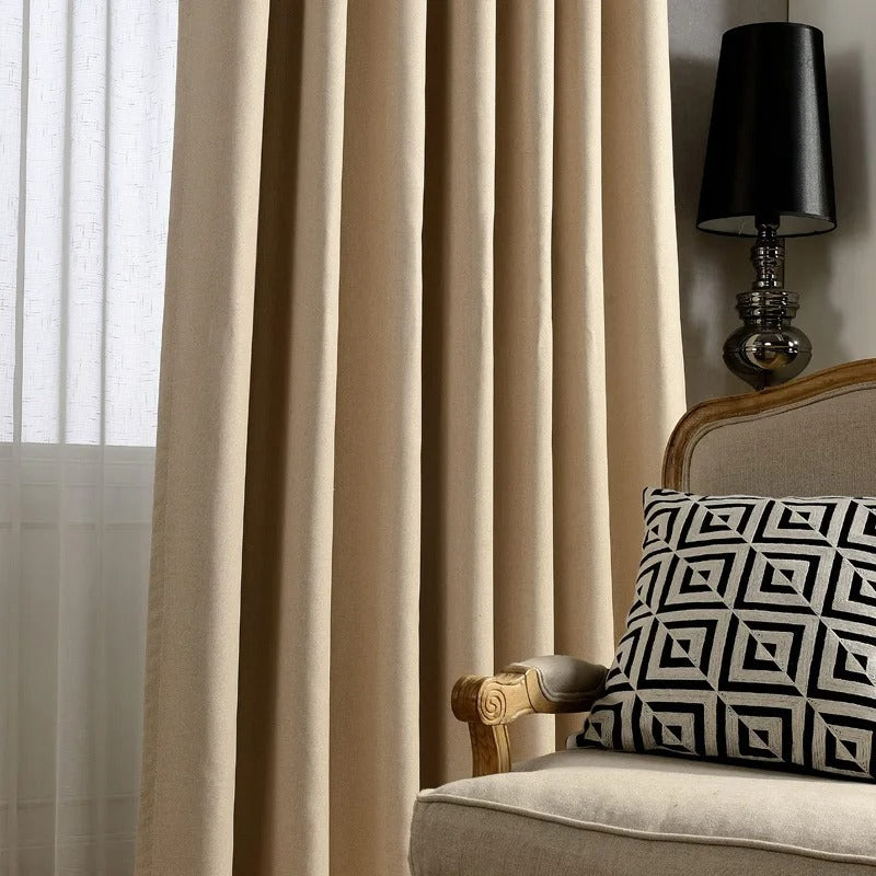 Rideau Occultant Tisto Beige – Édition Signature