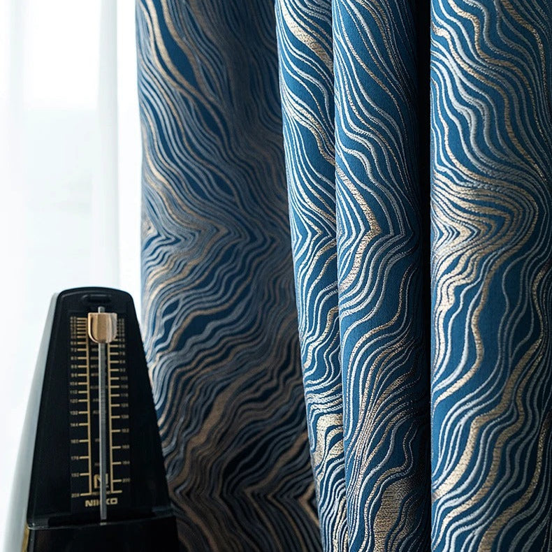 Rideau Occultant Glen Bleu Nuit - Collection Premium