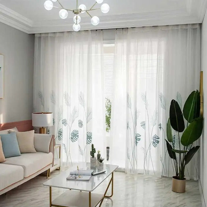 Monistera Rideau Voilage