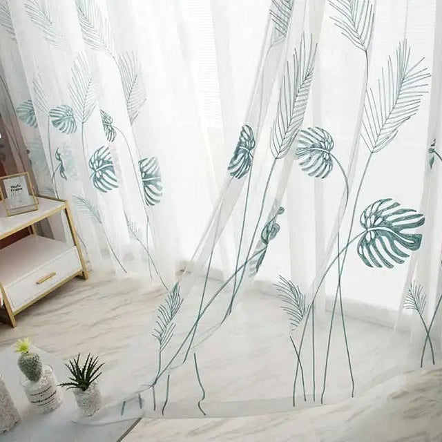 Monistera Rideau Voilage