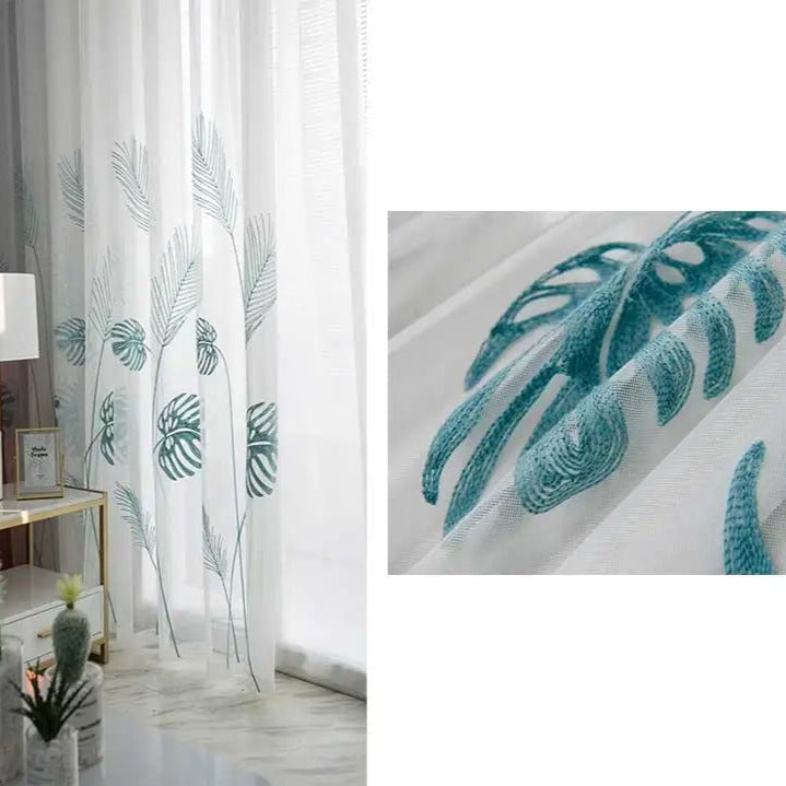 Monistera Rideau Voilage