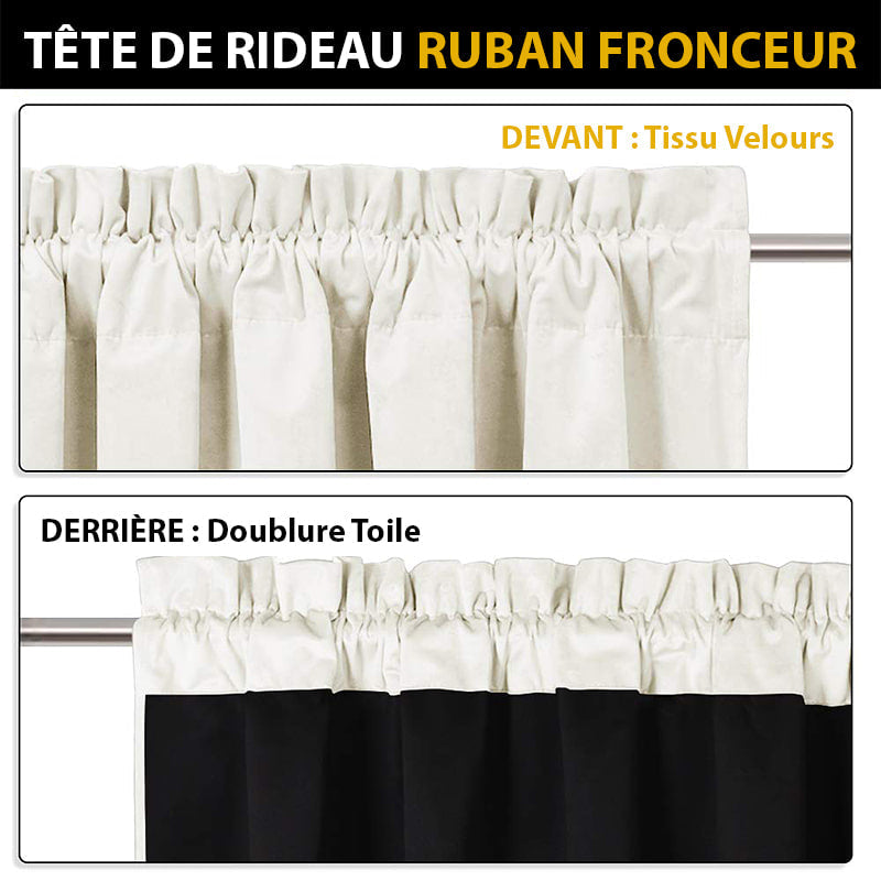 Velvetine Blanc – Rideau Occultant