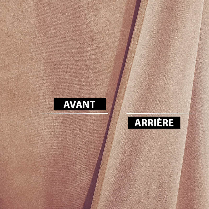 Rideau Thermique Luxe Saumon