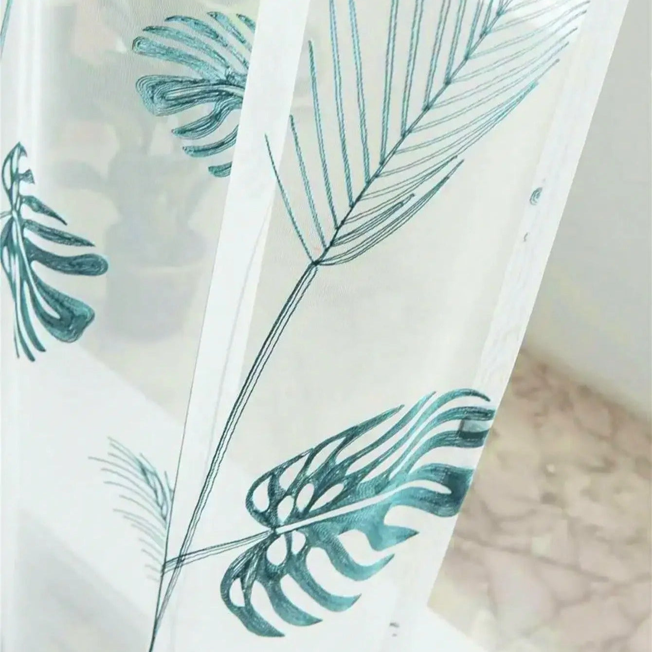 Monistera Rideau Voilage