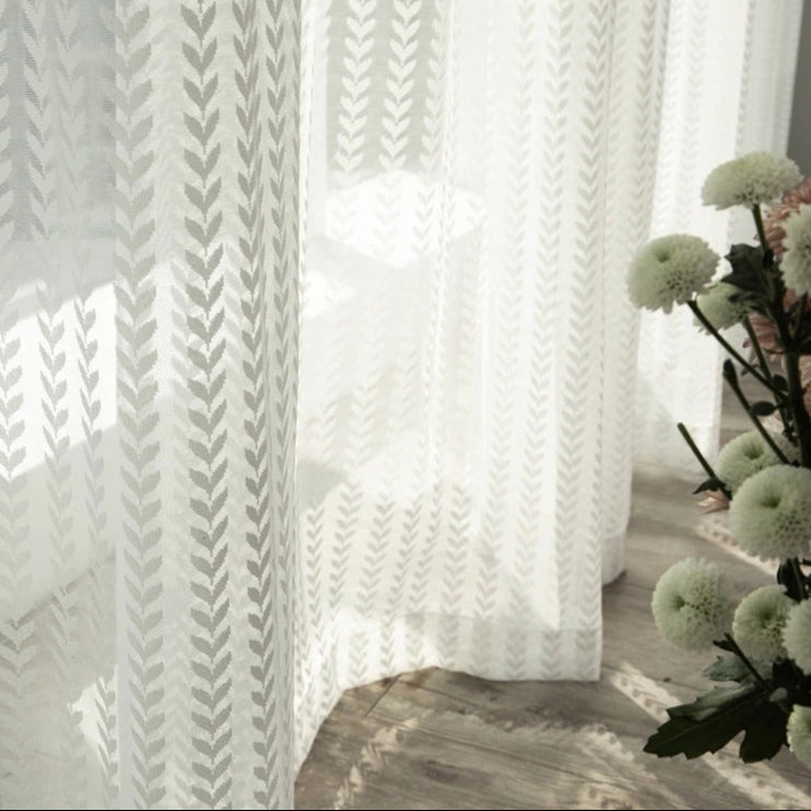 Rideau Voilage CITRE Blanc