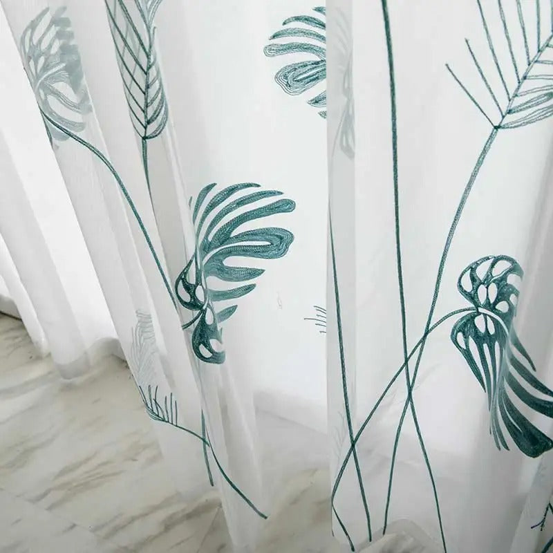 Monistera Rideau Voilage