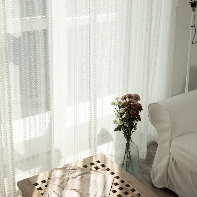 Rideau Voilage CITRE Blanc