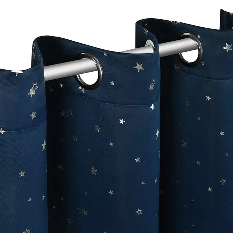 Rideau Occultant Étoiles — Tana Bleu Nuit