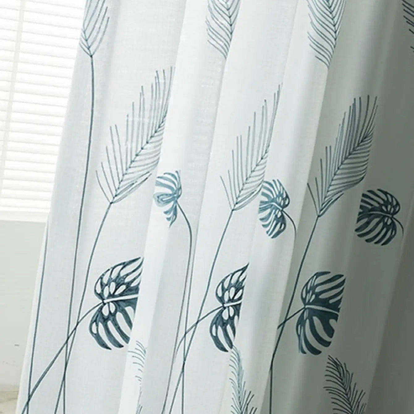 Monistera Rideau Voilage