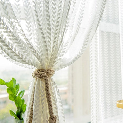 Rideau Voilage CITRE Blanc