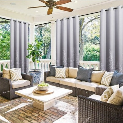 Rideau Terrasse Liyuri Gris — Élégance Outdoor