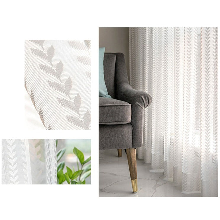 Rideau Voilage CITRE Blanc