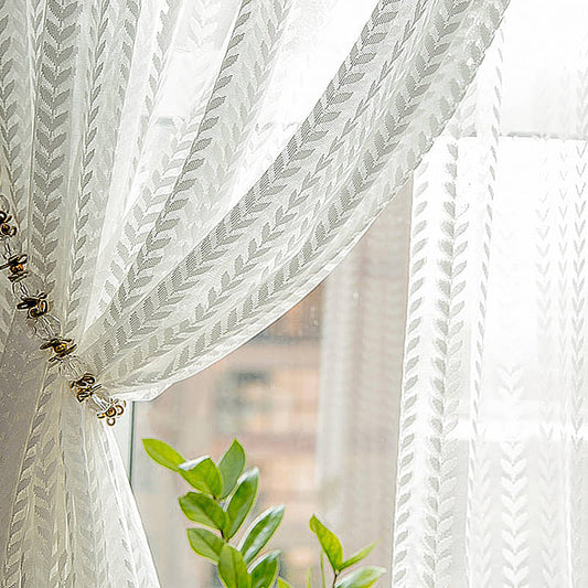 Rideau Voilage CITRE Blanc