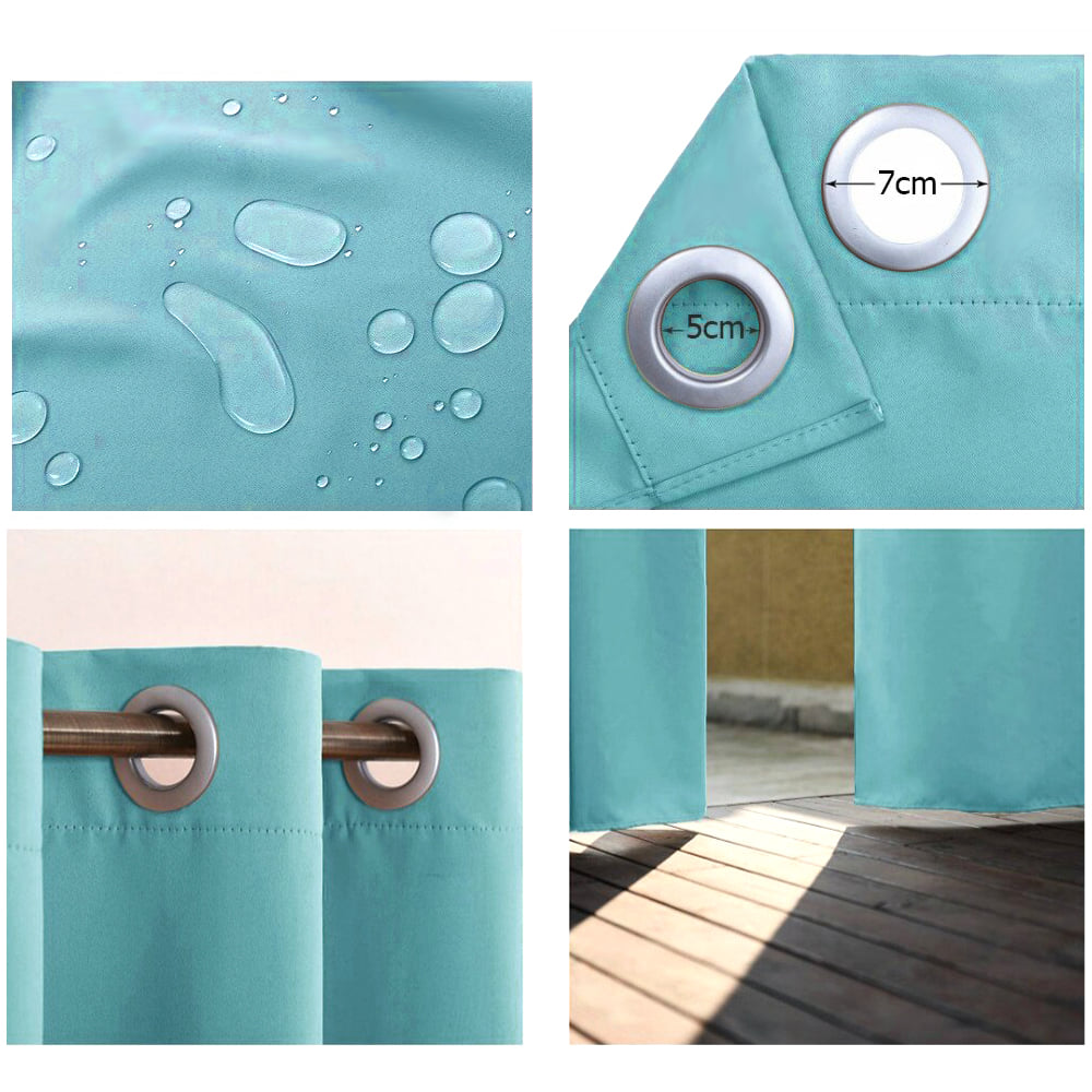 Rideau Extérieur Karom Turquoise - Collection Couture